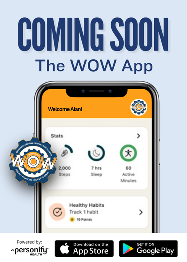 The WOW App is coming soon World of Wellness App Ad